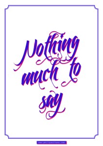 Nothing Much To Say low res
